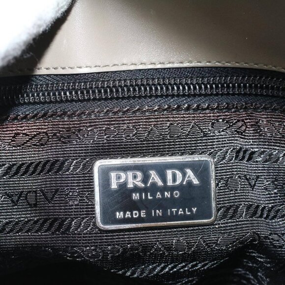 PRADA Shoulder Bag Nylon Khaki Auth cl771 - Picture 9 of 16